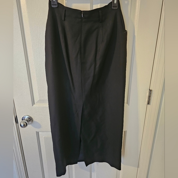 Lauren Ralph Lauren Womens Black 100% Wool Maxi Career Skirt Size 8 USA - Picture 3 of 3